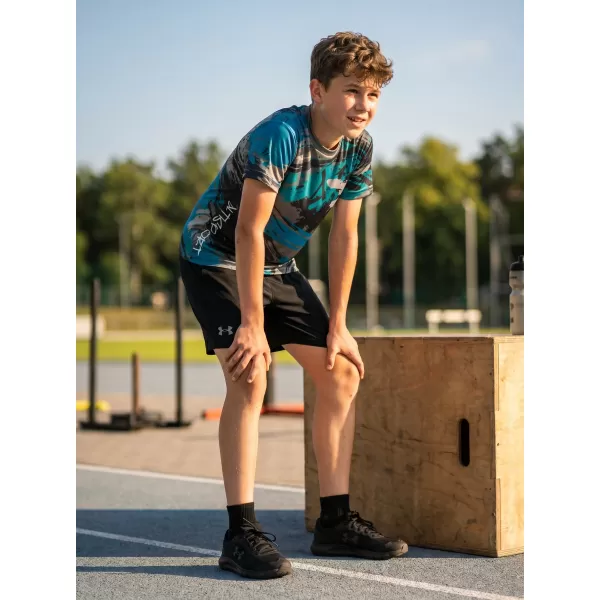  Hochwertiges Funktions-T-Shirt für Kinder ALTISPORT VOJ/ALK014TR01 SCHWARZ/KEROSIN 