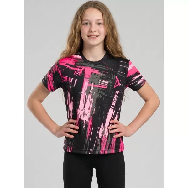  Hochwertiges Funktions-T-Shirt für Kinder ALTISPORT VOJ/ALK010TR01 SCHWARZ/HELLROSA 