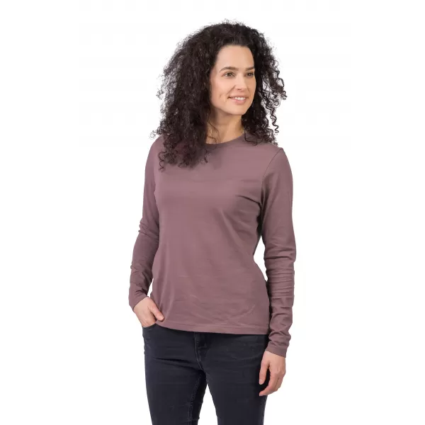  Damen-T-Shirt mit langen Ärmeln HANNAH ALERIN ROSA-TAUPE 