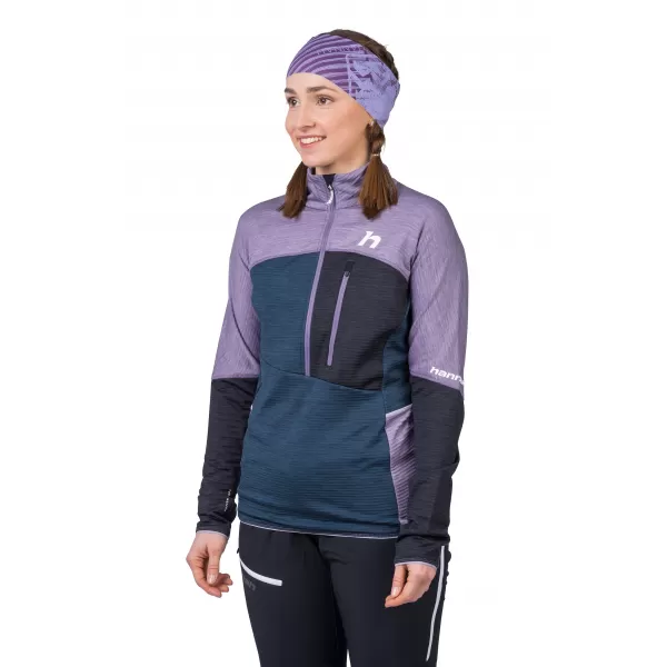  Damen-Sweatshirt HANNAH MEDA HZ LAVENDELGRAU/GESCHICHTET MIT ML 