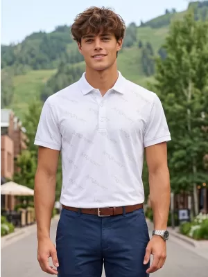 Herren-Funktions-T-Shirt mit Premium-Kragen ALTISPORT VOJ/ALM050TR05 WEIß
