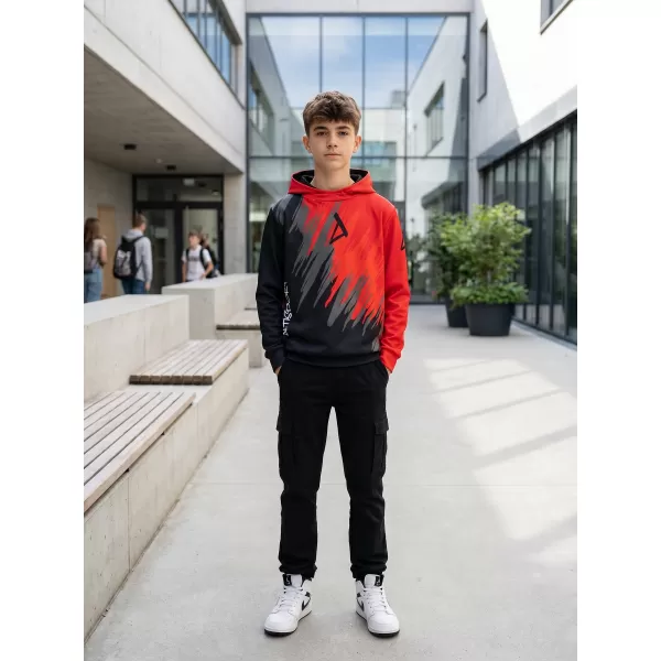  Hochwertiges Funktions-Sweatshirt für Kinder ALTISPORT VOJ/ALK006MI01 SCHWARZ/ROT 
