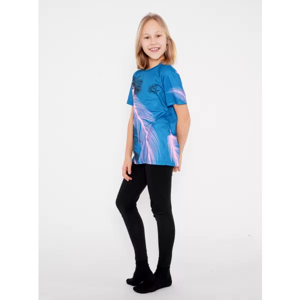  Hochwertiges Funktions-T-Shirt für Kinder ALTISPORT VOJ/ALK001TR01 PETROL/HELLROSA 