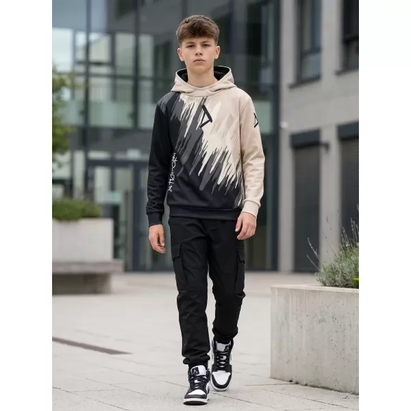  Hochwertiges Funktions-Sweatshirt für Kinder ALTISPORT VOJ/ALK006MI01 SCHWARZ/BRAUN 