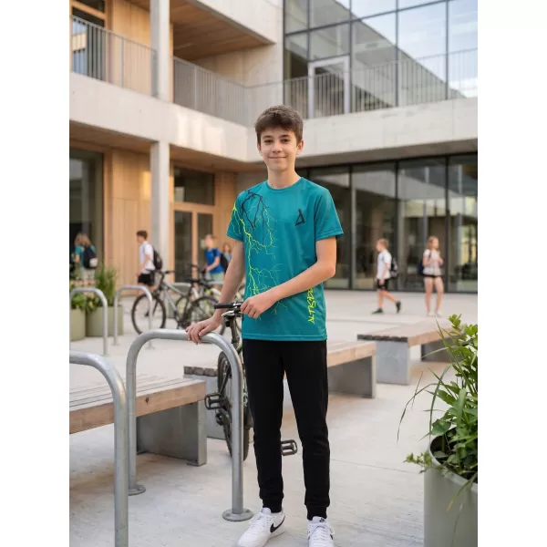  Hochwertiges Funktions-T-Shirt für Kinder ALTISPORT VOJ/ALK004TR01 KEROSIN/GELB 
