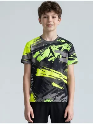 Hochwertiges Funktions-T-Shirt für Kinder ALTISPORT VOJ/ALK014TR01 SCHWARZ/GRÜN