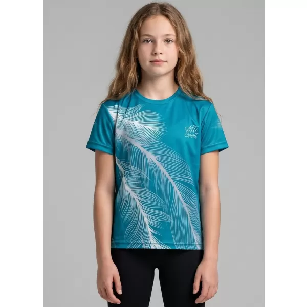  Hochwertiges Funktions-T-Shirt für Kinder ALTISPORT VOJ/ALK001TR01 SMARAGD/GRAU 