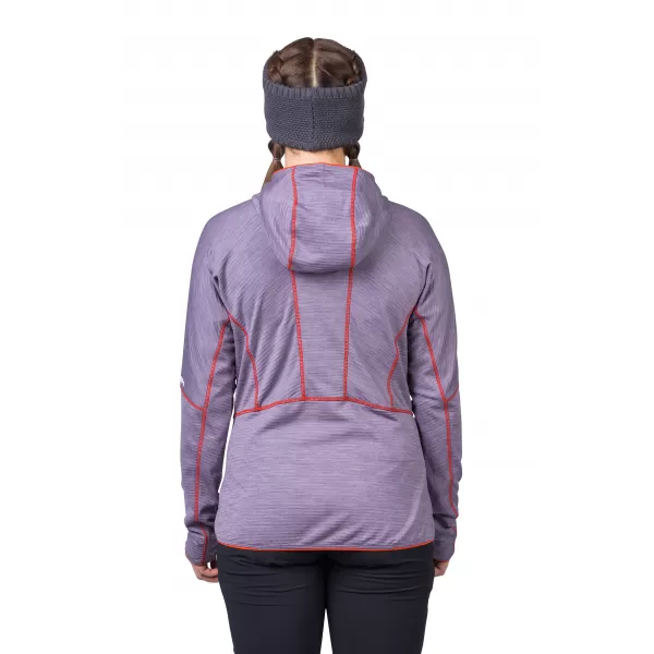  Damen-Sweatshirt HANNAH MEDA HOODY LAVENDELGRAU MEL 