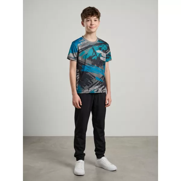 Hochwertiges Funktions-T-Shirt für Kinder ALTISPORT VOJ/ALK014TR01 SCHWARZ/KEROSIN 