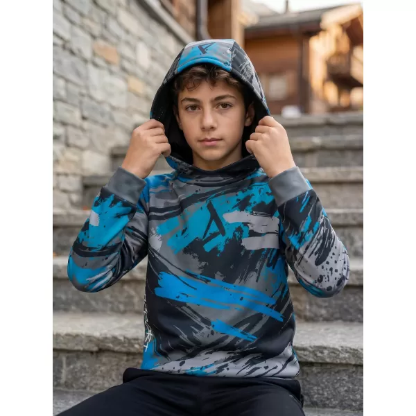  Hochwertiges Funktions-Sweatshirt für Kinder ALTISPORT VOJ/ALK014MI01 SCHWARZ/KEROSIN 