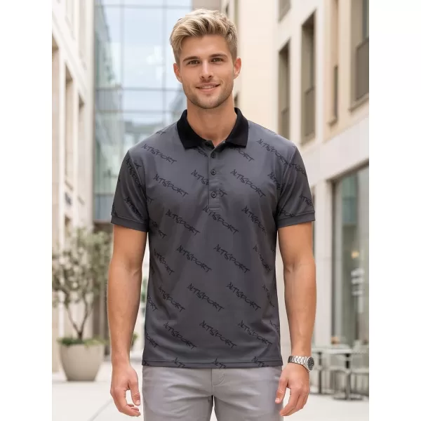  Herren-Funktions-T-Shirt mit Premium-Kragen ALTISPORT VOJ/ALM050TR05 GRAU 