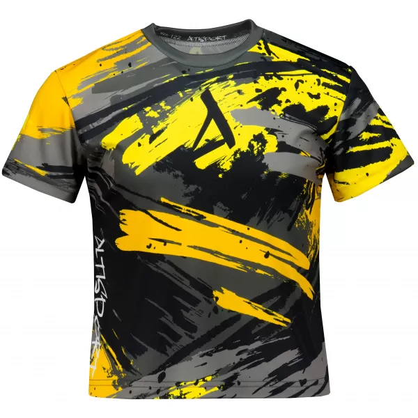  Hochwertiges Funktions-T-Shirt für Kinder ALTISPORT VOJ/ALK014TR01 SCHWARZ UND GELB 