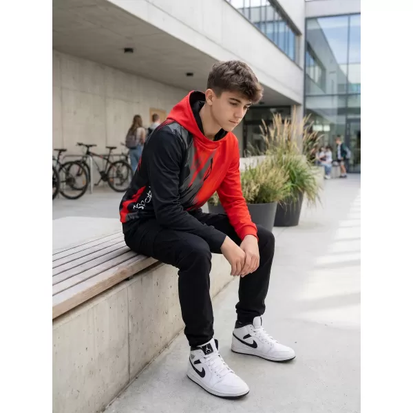  Hochwertiges Funktions-Sweatshirt für Kinder ALTISPORT VOJ/ALK006MI01 SCHWARZ/ROT 