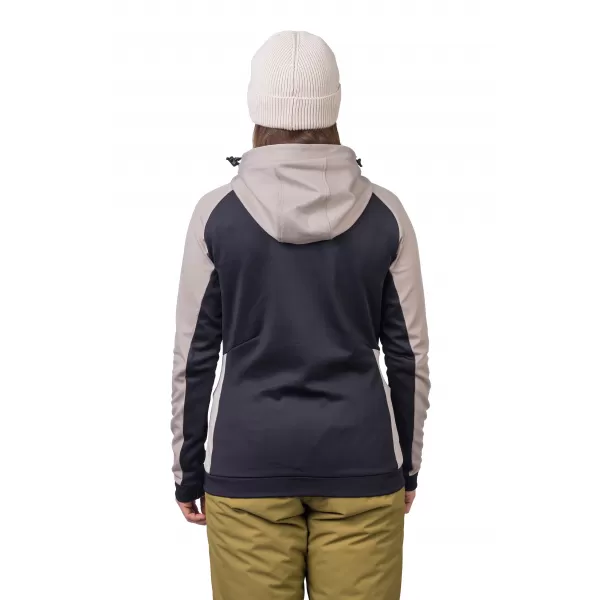  Damen-Sweatshirt HANNAH NELA HOODY ZIEGE/ANTHRAZIT 