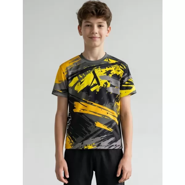 Hochwertiges Funktions-T-Shirt für Kinder ALTISPORT VOJ/ALK014TR01 SCHWARZ UND GELB 