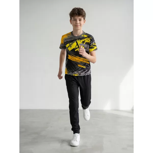  Hochwertiges Funktions-T-Shirt für Kinder ALTISPORT VOJ/ALK014TR01 SCHWARZ UND GELB 