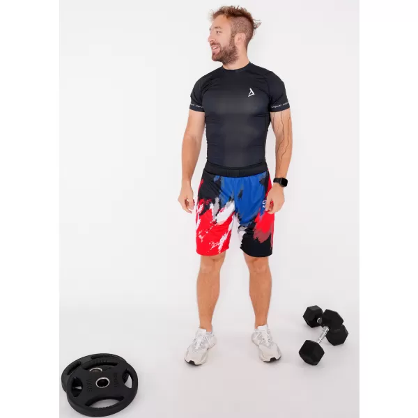  Herren Premium Funktionsshorts ohne Taschen ALTISPORT VOJ/ALM036KRA02 STREIFEN 