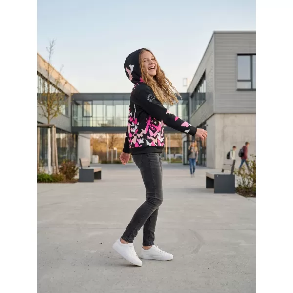  Hochwertiges Funktions-Sweatshirt für Kinder ALTISPORT VOJ/ALK022MI01 SCHWARZ/ROSA 