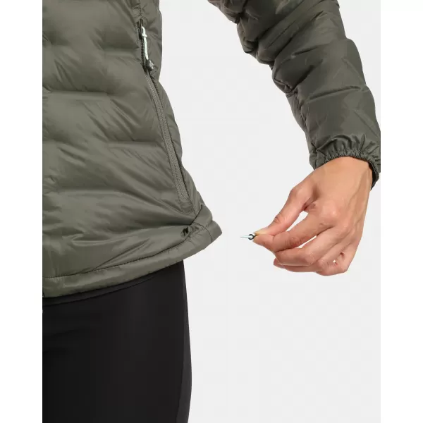  Daunenjacke für Damen KILPI ALBERTA-W WL0115KI DUNKELGRÜN 