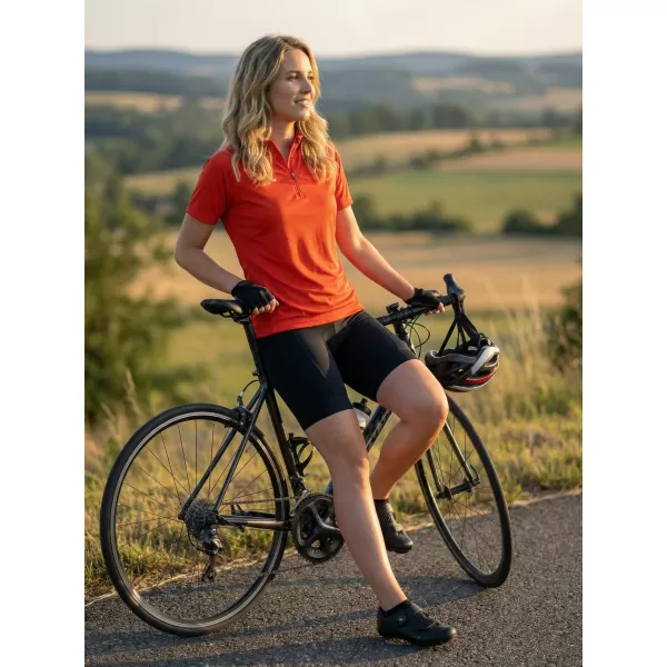  Damen-Radtrikot ALTISPORT NoPrint NP/ALW115NJ LEUCHTEND ORANGE 