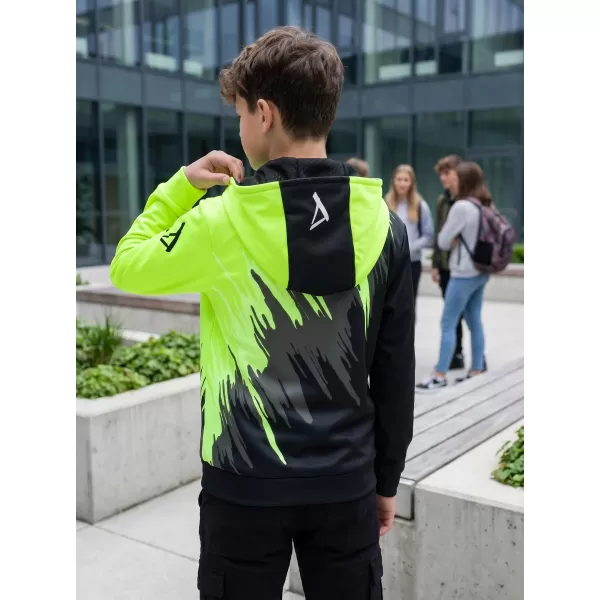  Hochwertiges Funktions-Sweatshirt für Kinder ALTISPORT VOJ/ALK006MI01 SCHWARZ UND GELB 