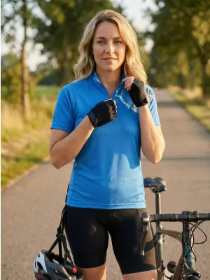 Damen-Radtrikot ALTISPORT NoPrint NP/ALW115NJ LEUCHTEND BLAU