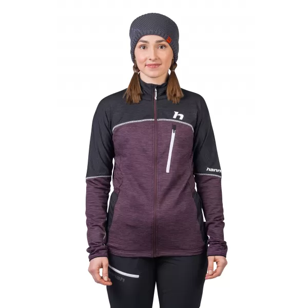  Damen-Sweatshirt HANNAH MEDA PFLAUME LILA MEL 