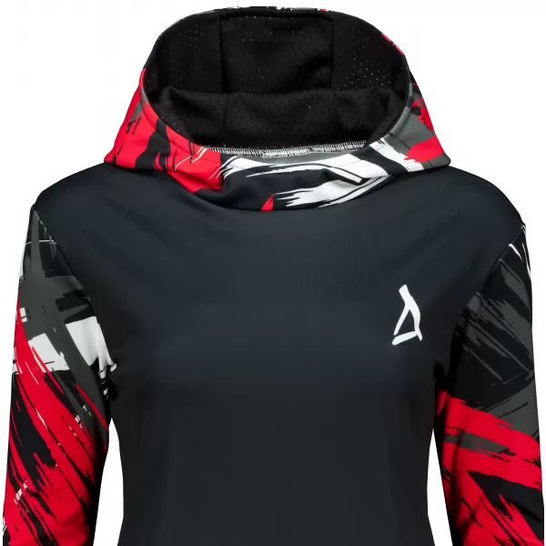  Hochwertiges Funktions-Sweatshirt für Damen ALTISPORT VOJ/ALW039MI01 SCHWARZ/ROT 