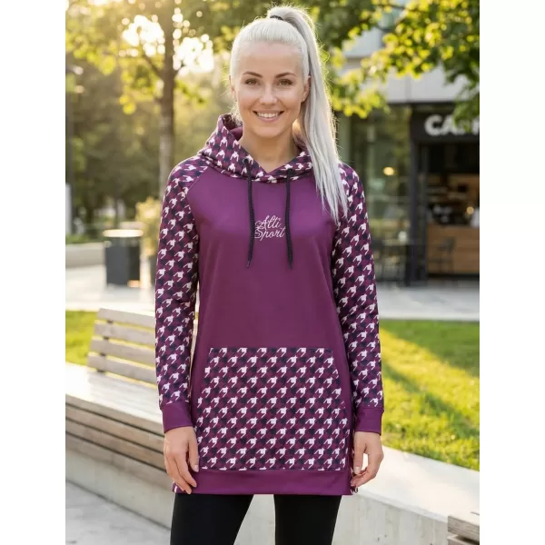  Funktionelles erweitertes Damen-Sweatshirt Premium ALTISPORT VOJ/ALW048MI03 LILA 