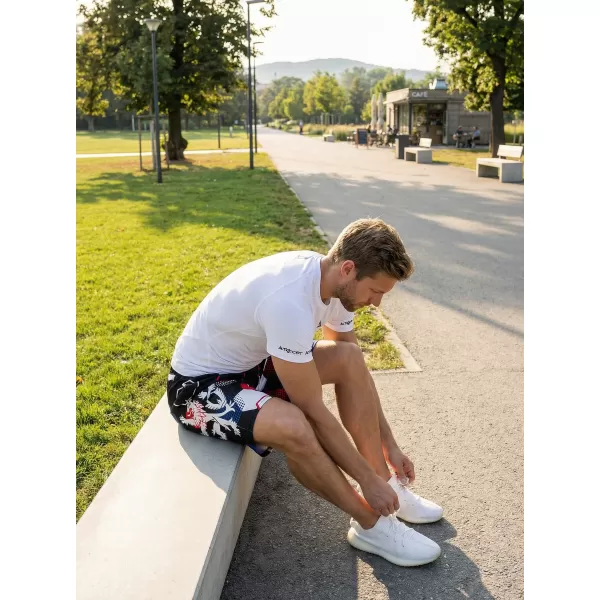  Herren Premium Funktionsshorts ohne Taschen ALTISPORT VOJ/ALM036KRA02 HEXA SCHWARZ 