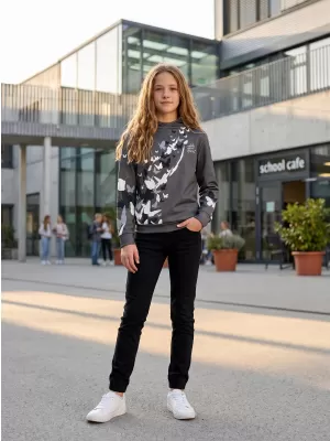 Hochwertiges Funktions-Sweatshirt für Kinder ALTISPORT VOJ/ALK022MI01 GRAU