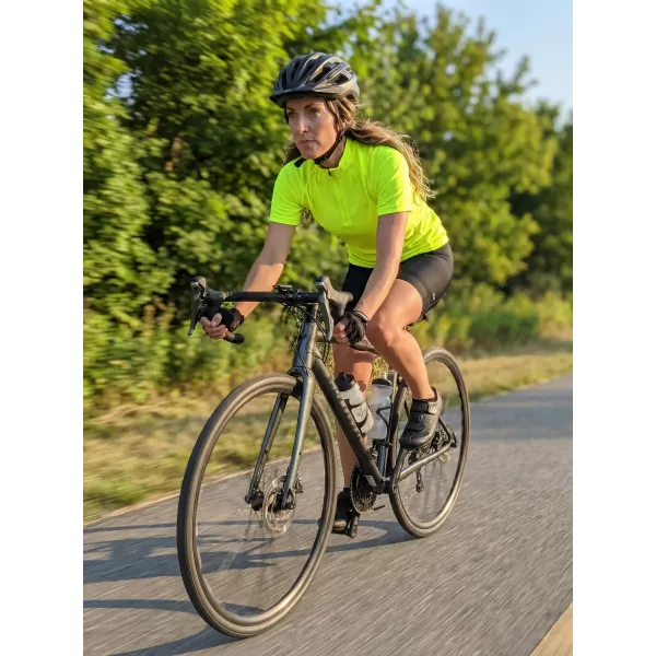  Damen-Radtrikot ALTISPORT NoPrint NP/ALW115NJ LEUCHTEND GELB 