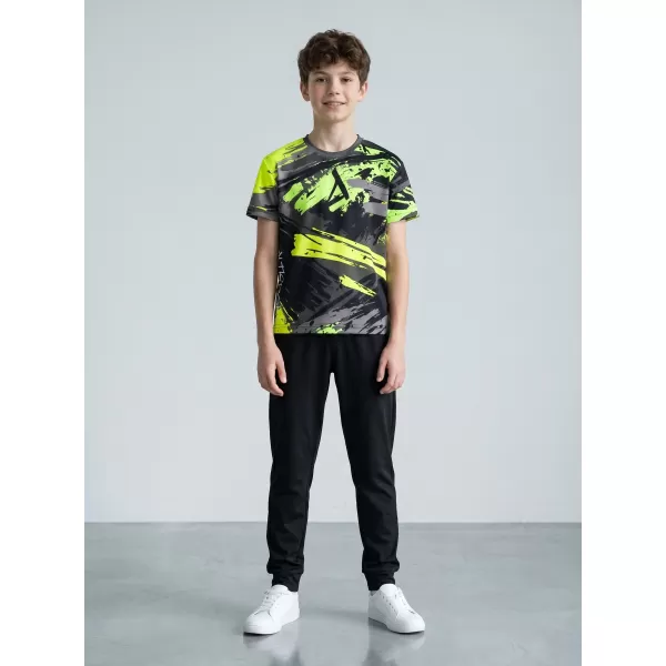  Hochwertiges Funktions-T-Shirt für Kinder ALTISPORT VOJ/ALK014TR01 SCHWARZ/GRÜN 