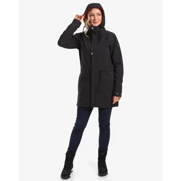  Softshell-Mantel für Damen KILPI LASIKA-W WL0136KI SCHWARZ 