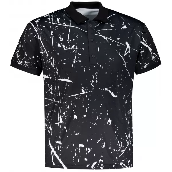  Herren-Funktions-T-Shirt mit Premium-Kragen ALTISPORT VOJ/ALM034TR05 SCHWARZ 