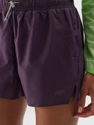 Damen-Shorts 4F WAW24TFSHF0758 DUNKELVIOLETT