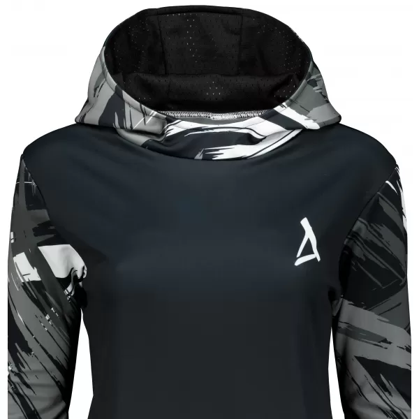  Hochwertiges Funktions-Sweatshirt für Damen ALTISPORT VOJ/ALW039MI01 SCHWARZ/WEIß 