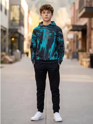 Hochwertiges Funktions-Sweatshirt für Kinder ALTISPORT VOJ/ALK010MI01 SCHWARZ/SMARAGD
