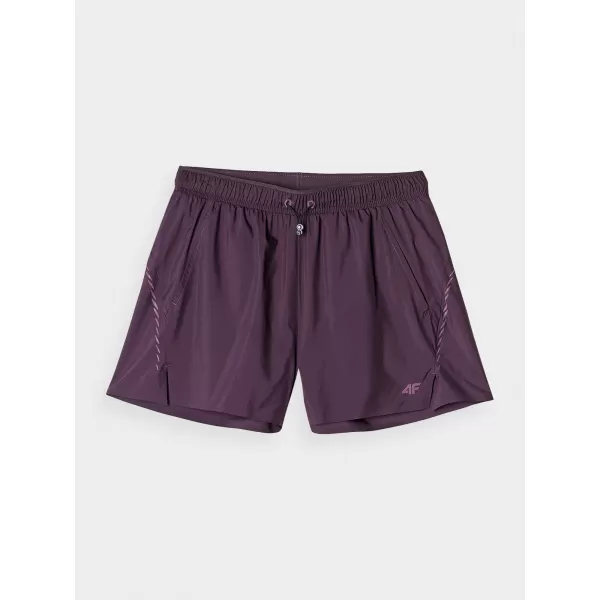  Damen-Shorts 4F WAW24TFSHF0758 DUNKELVIOLETT 