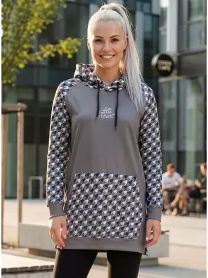 Funktionelles erweitertes Damen-Sweatshirt Premium ALTISPORT VOJ/ALW048MI03 GRAU