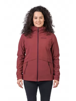Softshelljacke für Damen HANNAH BRIA VERBRANNTES ROTBRAUN