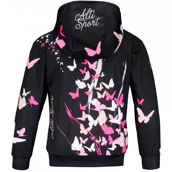  Hochwertiges Funktions-Sweatshirt für Kinder ALTISPORT VOJ/ALK022MI01 SCHWARZ/ROSA 