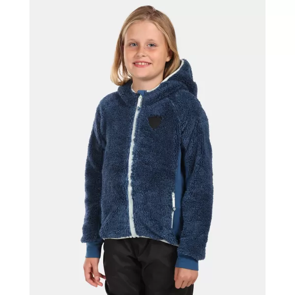  Fleece-Kapuzenpullover für Mädchen KILPI NORKA-JG WJ0211KI DUNKELBLAU 
