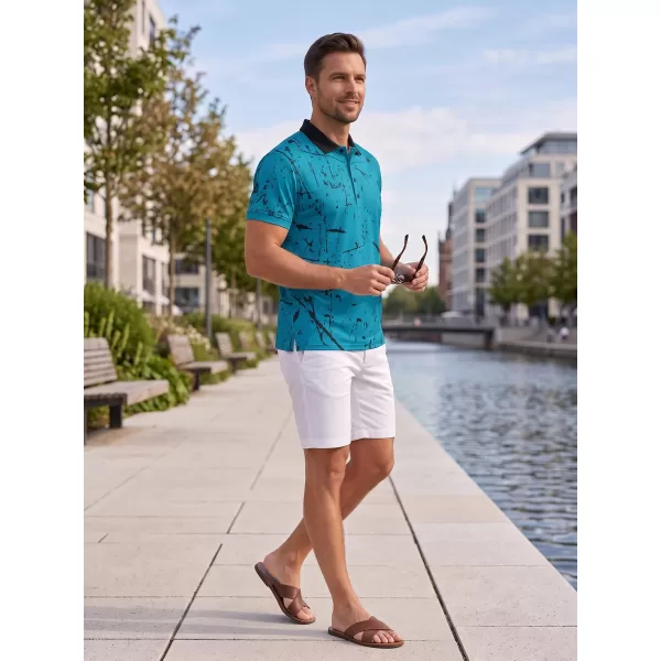  Herren-Funktions-T-Shirt mit Premium-Kragen ALTISPORT VOJ/ALM034TR05 SMARAGD 