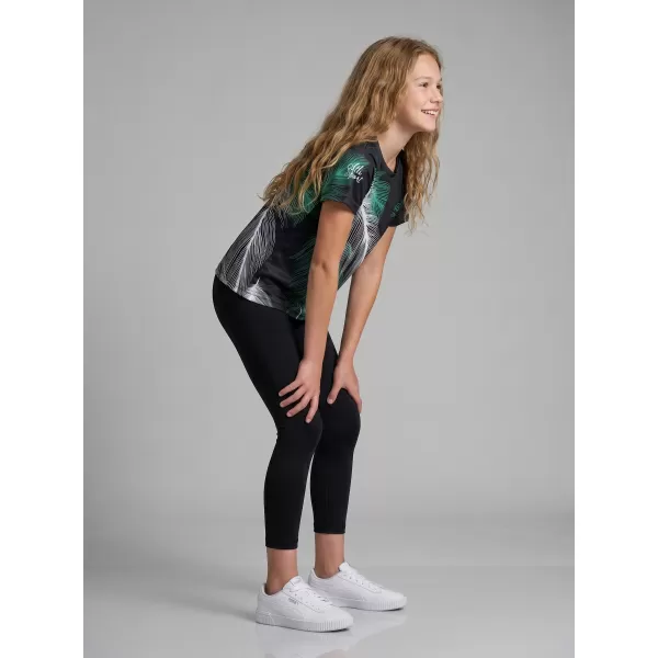  Hochwertiges Funktions-T-Shirt für Kinder ALTISPORT VOJ/ALK001TR01 SCHWARZ/TÜRKIS 