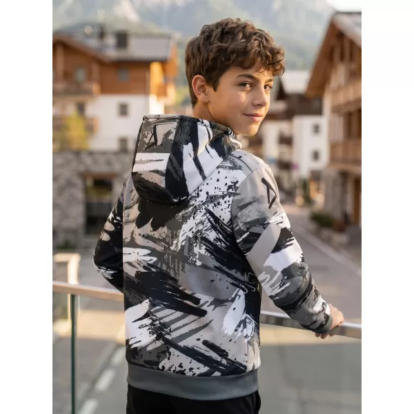  Hochwertiges Funktions-Sweatshirt für Kinder ALTISPORT VOJ/ALK014MI01 SCHWARZ/GRAU 