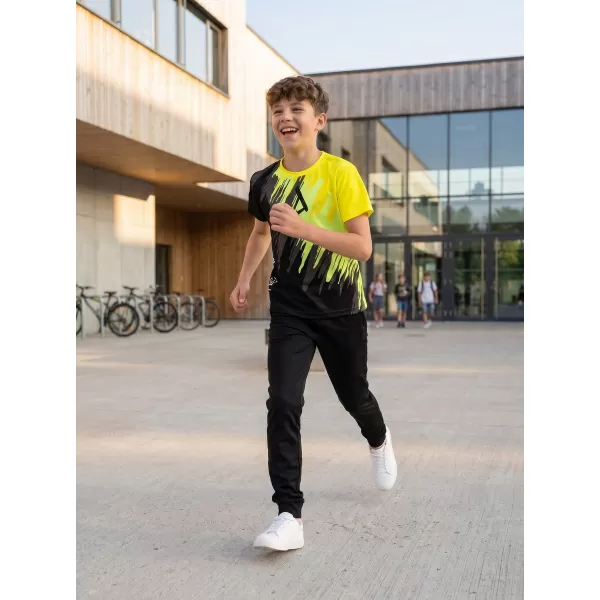  Hochwertiges Funktions-T-Shirt für Kinder ALTISPORT VOJ/ALK006TR01 SCHWARZ UND GELB 