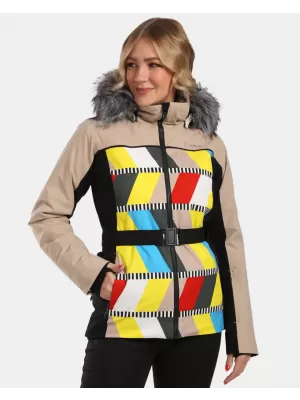 Damen-Skijacke KILPI CLAIR-W WL0107KI BEIGE