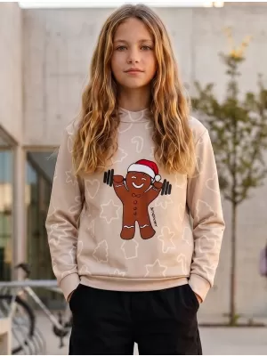 Hochwertiges Funktions-Sweatshirt für Kinder ALTISPORT VOJ/ALKVN6MI01 BEIGE