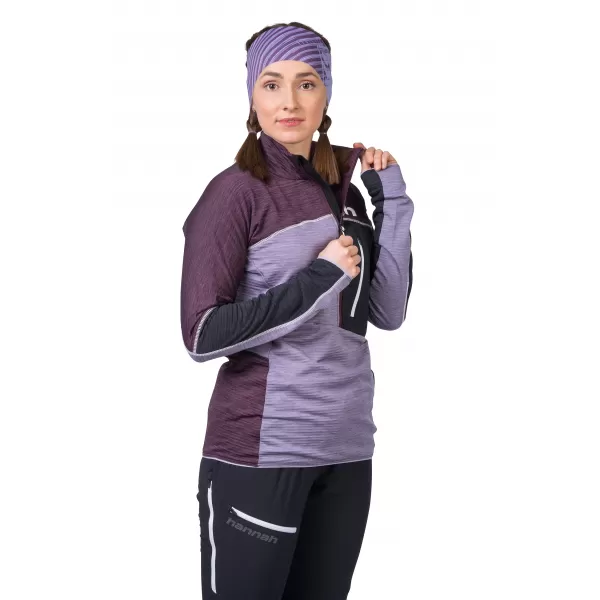  Damen-Sweatshirt HANNAH MEDA HZ PFLAUMENLILA/LAVENDELGRAUMEL 